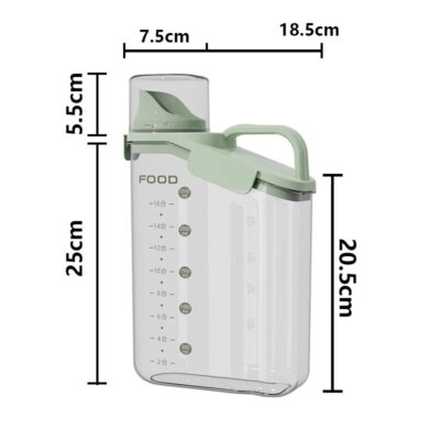 Acrylic Pantry Storage with Cup - 2500ml - Image 2