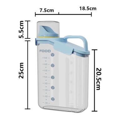 Acrylic Pantry Storage with Cup - 2500ml - Image 3