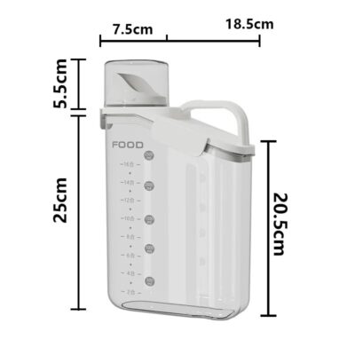 Acrylic Pantry Storage with Cup - 2500ml - Image 4