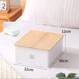 Basic White Box with Bamboo Lid