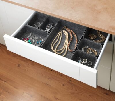 Felt Drawer Organizer - dark grey- 7 piece set - Image 3