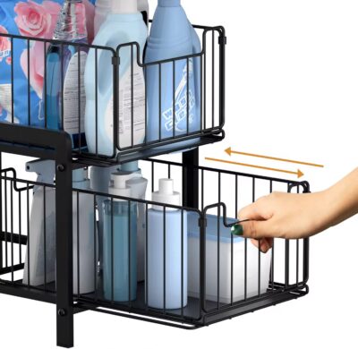 Heavy Duty Kitchen Cabinet Double Rack