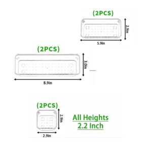 Set of Drawer Organizers -clear