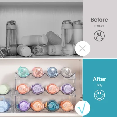 Acrylic Bottles Double Rack Organizer - Image 4