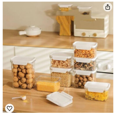 Easy Open Pantry Container with White Lid - Image 3