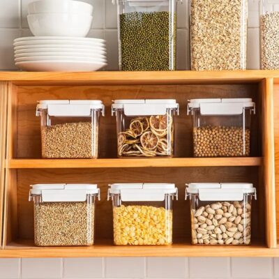 Easy Open Pantry Container with White Lid - Image 5