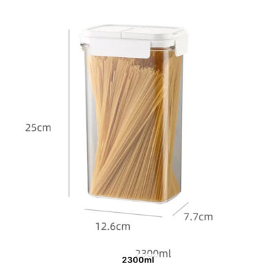 Easy Open Pantry Container with White Lid - Image 7