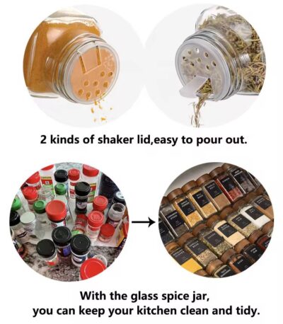 Acacia Spices Shakers Jars - set of 24- - Image 4