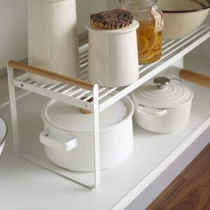 Cabinet Inner Shelf with Wooden Handle -white-Small