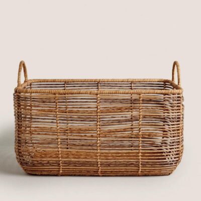 Imitation Rattan Storage Basket -Rectangular - Image 5