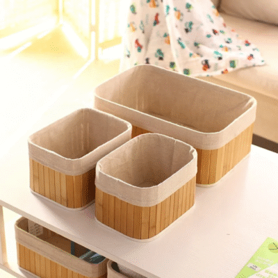 Rectangular bamboo box - Image 3