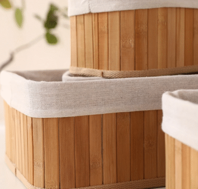 Rectangular bamboo box - Image 4
