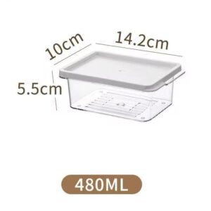 Fridge/Freezer Acrylic Container with Lid