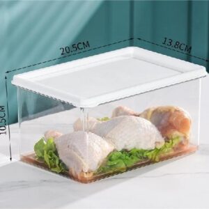 Fridge/Freezer Acrylic Container with Lid / 2.1L