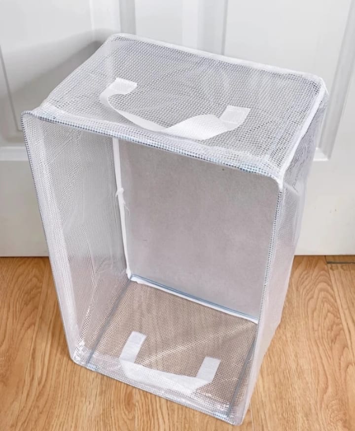 Foldable Wardrobe Organizer- Transparent White - Image 4