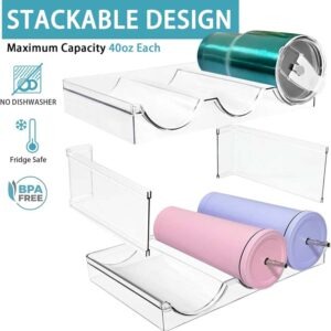 Acrylic Bottles Double Rack- 6 Bottles