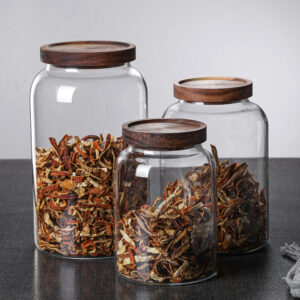 Air-tight Pantry Jar with Acacia Lid