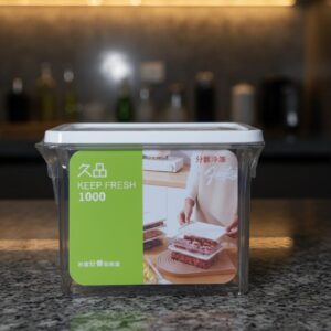 Fridge/Freezer Acrylic Container with Lid / 1L